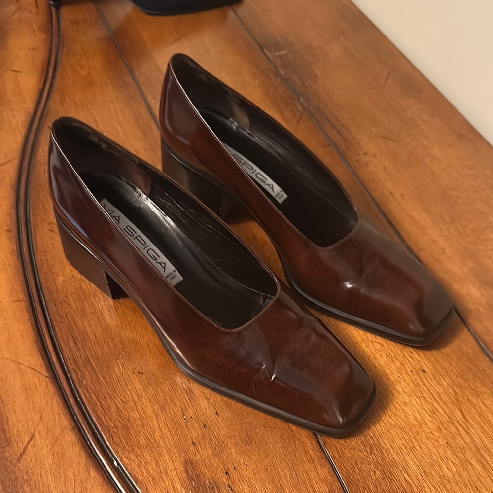 Via Spiga Women's Brown Leather Shoes
